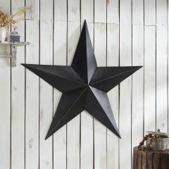Metal Star Black Distressed 48x48