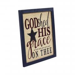 89708-God-Shed-His-Grace-On-Thee-Framed-MDF-Wall-Sign-12x10-image-5