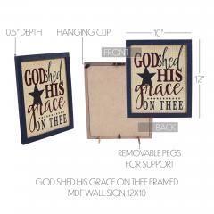 89708-God-Shed-His-Grace-On-Thee-Framed-MDF-Wall-Sign-12x10-image-6