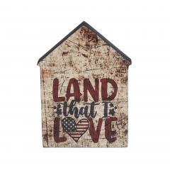 89709-Land-That-I-Love-House-Shaped-Block-Sign-6x4x1-image-3