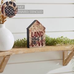 89709-Land-That-I-Love-House-Shaped-Block-Sign-6x4x1-image-7
