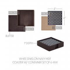 89710-White-Stars-On-Navy-MDF-Coaster-w-Container-Set-of-6-4x4-image-7