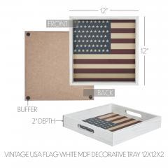 89711-Vintage-USA-Flag-White-MDF-Decorative-Tray-12x12x2-image-5