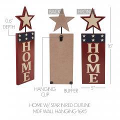 89713-HOME-w-Star-In-Red-Outline-MDF-Wall-Hanging-16x5-image-6