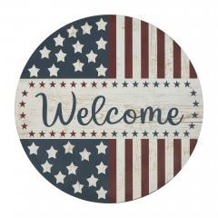 89715-Welcome-Stars-Stripes-Round-Wall-Hanging-11-Inch-Diameter-image-3