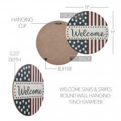 89715-Welcome-Stars-Stripes-Round-Wall-Hanging-11-Inch-Diameter-image-6