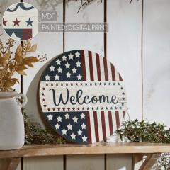 89715-Welcome-Stars-Stripes-Round-Wall-Hanging-11-Inch-Diameter-image-7