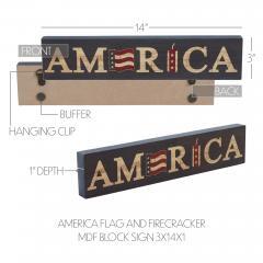 89716-AMERICA-Flag-and-Firecracker-MDF-Block-Sign-3x14x1-image-6