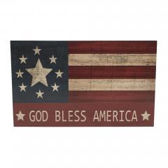 89718-GOD-BLESS-AMERICA-On-Vintage-American-Flag-MDF-Wall-Sign-10x16-image-3