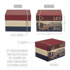 89724-Let-Freedom-Ring-MDF-Block-Sign-w-American-Map-Ornament-On-Twine-4x6x5-image-6