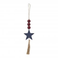 89730-Red-Beads-Blue-Star-Tassel-Ornament-10x3-image-3