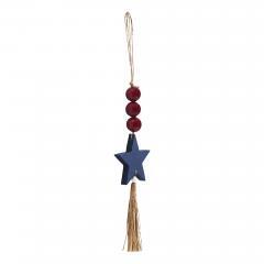 89730-Red-Beads-Blue-Star-Tassel-Ornament-10x3-image-4