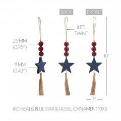 89730-Red-Beads-Blue-Star-Tassel-Ornament-10x3-image-5