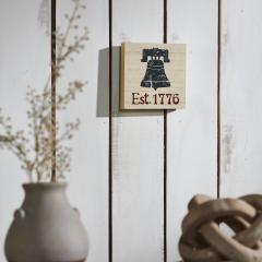 89734-My-Country-Blue-Liberty-Bell-Est-1776-MDF-Block-Sign-6x6x1-image-2