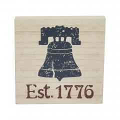 89734-My-Country-Blue-Liberty-Bell-Est-1776-MDF-Block-Sign-6x6x1-image-3