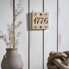 89735-My-Country-1776-w-Blue-Stars-MDF-Block-Sign-6x6x1-image-2