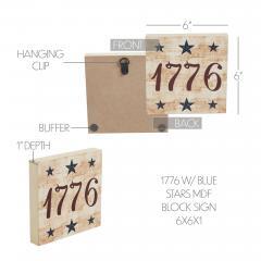 89735-My-Country-1776-w-Blue-Stars-MDF-Block-Sign-6x6x1-image-6