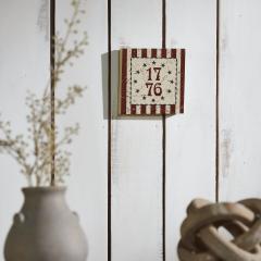 89736-My-Country-1776-w-Blue-Stars-Stripes-MDF-Block-Sign-6x6x1-image-2