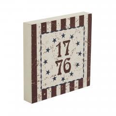 89736-My-Country-1776-w-Blue-Stars-Stripes-MDF-Block-Sign-6x6x1-image-5