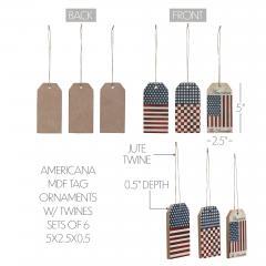 89737-My-Country-Americana-MDF-Tag-Ornaments-w-Twines-5x2.5x0.5-Sets-of-6-image-5