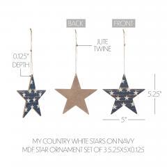 89740-My-Country-White-Stars-On-Navy-MDF-Star-Ornament-5.25x5x0.125-Set-of-3-image-5