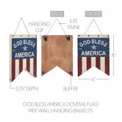 89743-God-Bless-America-Dovetail-Flag-MDF-Wall-Hanging-8x6-image-5