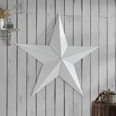 Metal Star White Distressed 48x48