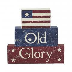 89744-Vintage-Old-Glory-w-Flag-MDF-Block-Sign-7.5x8x1.125-image-2