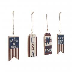 89761-My-Country-USA-RWB-MDF-Ornament-w-Twine-Set-of-4-4x2.5x0.25-image-4