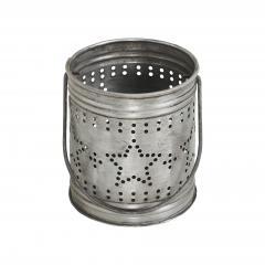 89762-Votive-Candle-Holder-w-Punched-Stars-Band-Black-Zinc-Iron-3.75x3.25x3.25-image-4