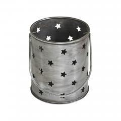 89763-Votive-Candle-Holder-w-Punched-Stars-Black-Zinc-Iron-3.75x3.25x3.25-image-4
