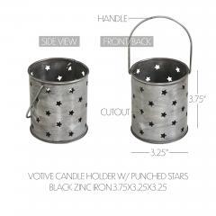 89763-Votive-Candle-Holder-w-Punched-Stars-Black-Zinc-Iron-3.75x3.25x3.25-image-6