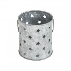 89764-Votive-Candle-Holder-w-Punched-Stars-Galvanized-3.75x3.25x3.25-image-3