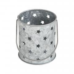 89764-Votive-Candle-Holder-w-Punched-Stars-Galvanized-3.75x3.25x3.25-image-4