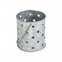 89764-Votive-Candle-Holder-w-Punched-Stars-Galvanized-3.75x3.25x3.25-image-5