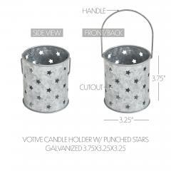 89764-Votive-Candle-Holder-w-Punched-Stars-Galvanized-3.75x3.25x3.25-image-6