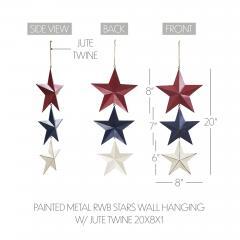 89765-Painted-Metal-RWB-Stars-Wall-Hanging-w-Jute-Twine-20x8x1-image-5