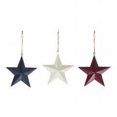 89766-Painted-Metal-RWB-Stars-Ornament-Set-of-3-Colors-6x6x1-image-3