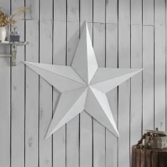 Metal Star Speckled White Distressed 48x48