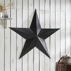 Metal Star Speckled Black Distressed 48x48
