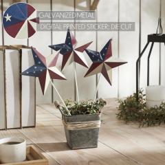 89770-Painted-Metal-American-Flag-Theme-Star-on-Pick-Set-of-3-12x5.5-image-6