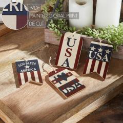 89761-My-Country-USA-RWB-MDF-Ornament-w-Twine-Set-of-4-4x2.5x0.25-image-6
