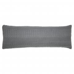 85107-Waffle-Weave-Dark-Grey-Body-Pillow-Cover-54Lx20W-image-3