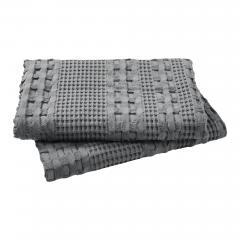 85108-Waffle-Weave-Dark-Grey-Pillow-Cover-Set-of-2-24Lx24W-image-5