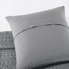 85109-Waffle-Weave-Dark-Grey-Euro-Sham-Set-of-2-26Lx26W-image-4