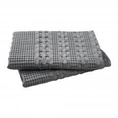 85109-Waffle-Weave-Dark-Grey-Euro-Sham-Set-of-2-26Lx26W-image-5