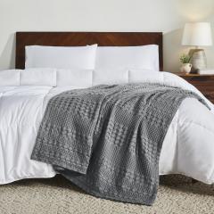 85111-Waffle-Weave-Dark-Grey-Throw-60Lx50W-image-3