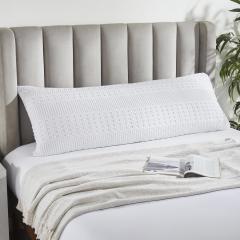VHC Brands Waffle Weave White Body Pillow Cover, 20x54 - Farmhouse Boho Decorative Pillow Cover / Sham