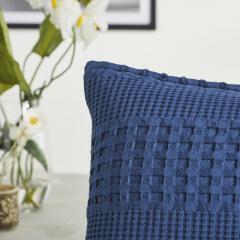 85121-Waffle-Weave-Navy-Blue-Queen-Sham-Set-of-2-30Lx20W-image-5