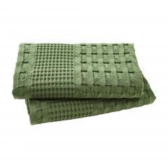 85128-Waffle-Weave-Olive-Green-Standard-Sham-Set-of-2-26Lx20W-image-4